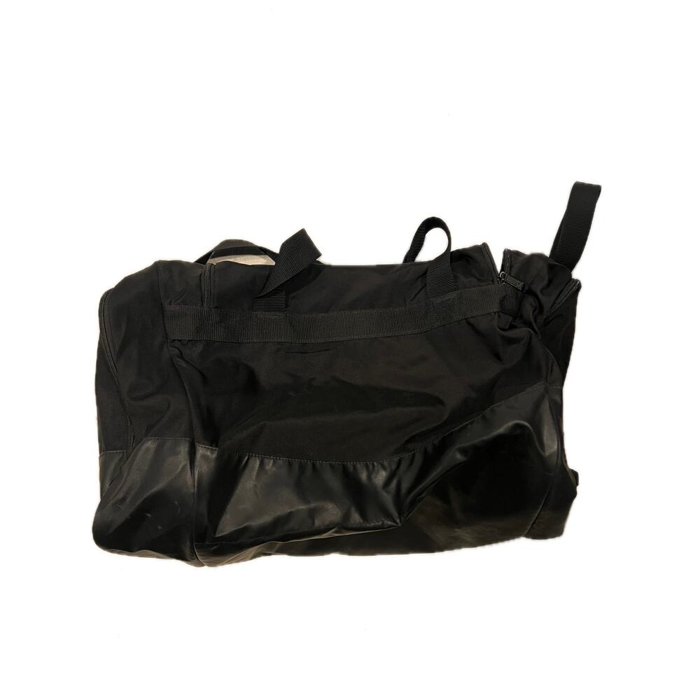 Adidas Faux Leather Medium 20"x12"x10" Black Duffel Gym Bag - Picture 3 of 5